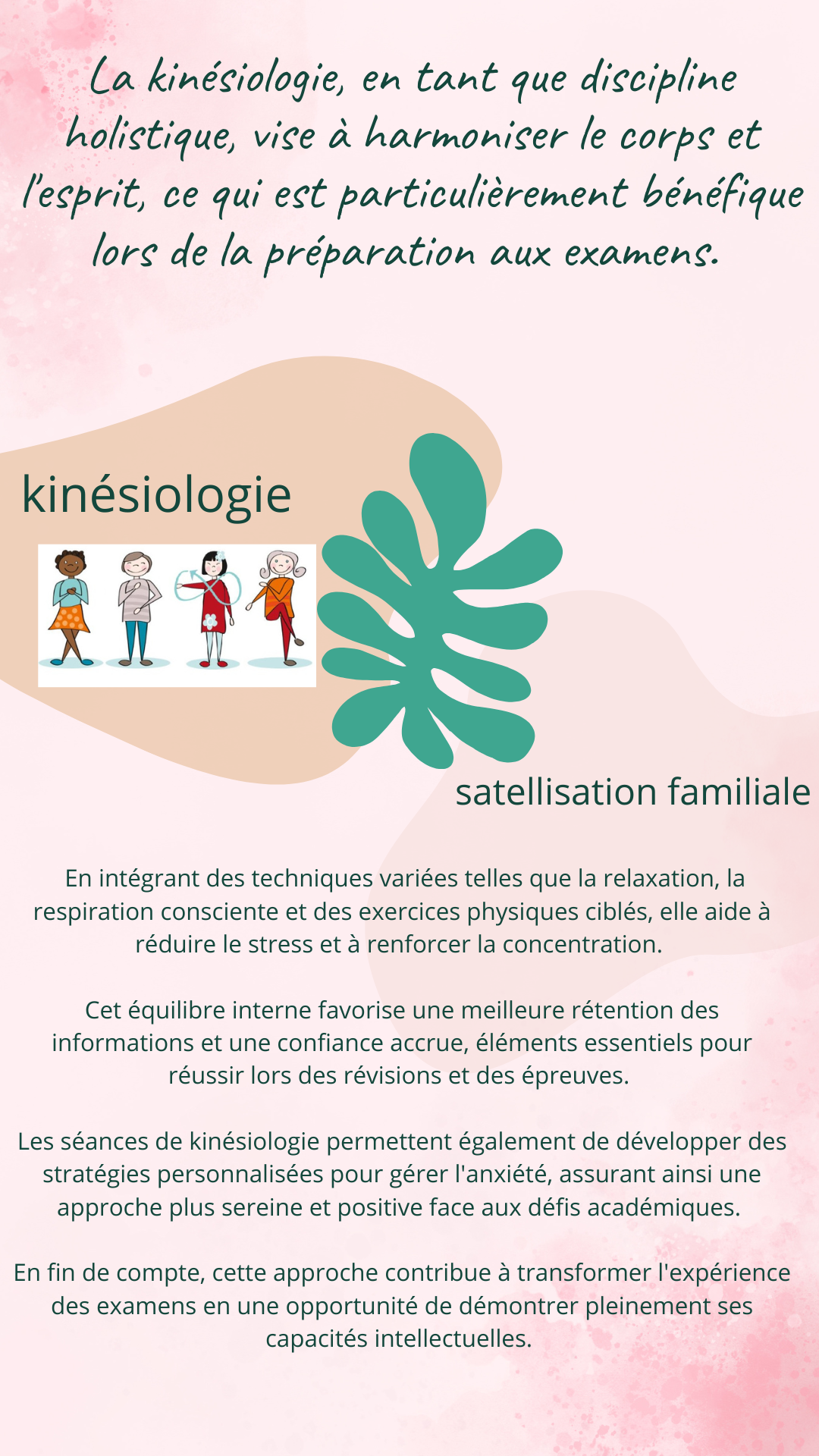 Marron rose et vert abstrait formes bien etre a la une couverture diaporama